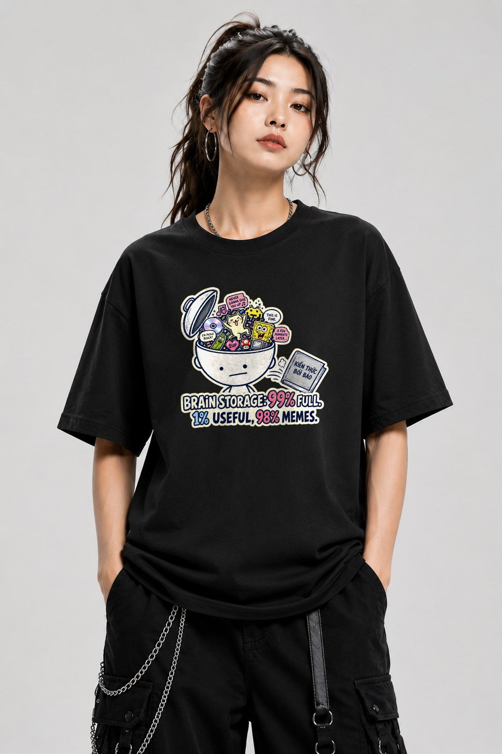 Brain Storage Full - Black