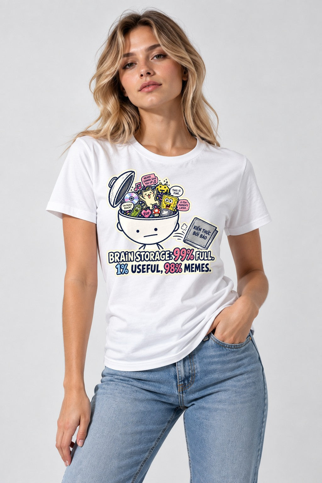 Brain Storage Full - White