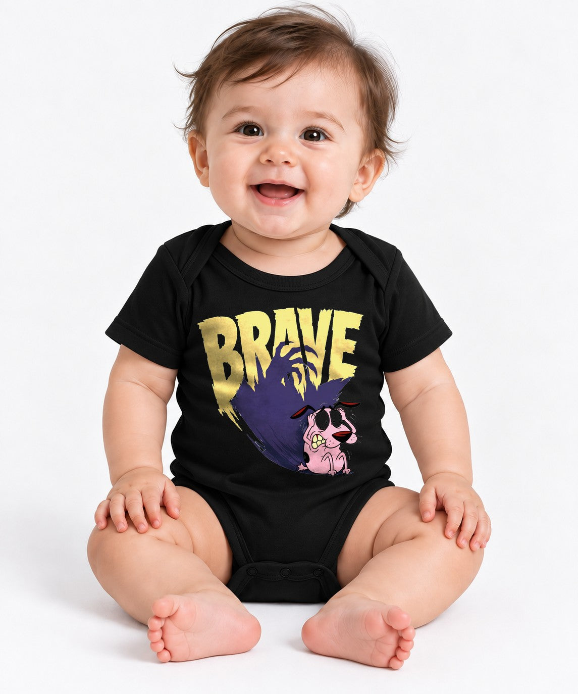 Brave Pink Dog - Black
