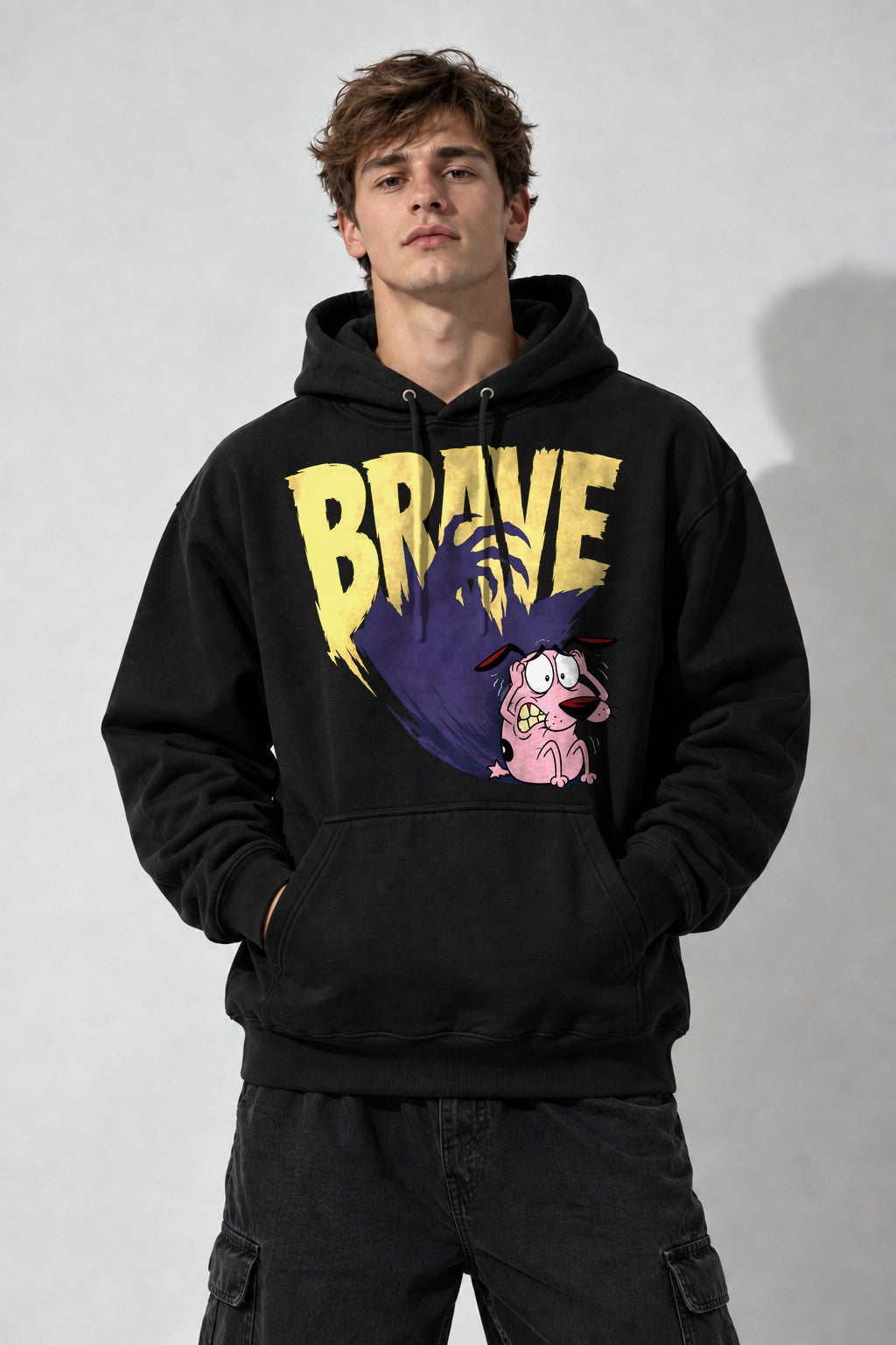 Brave Pink Dog - Black