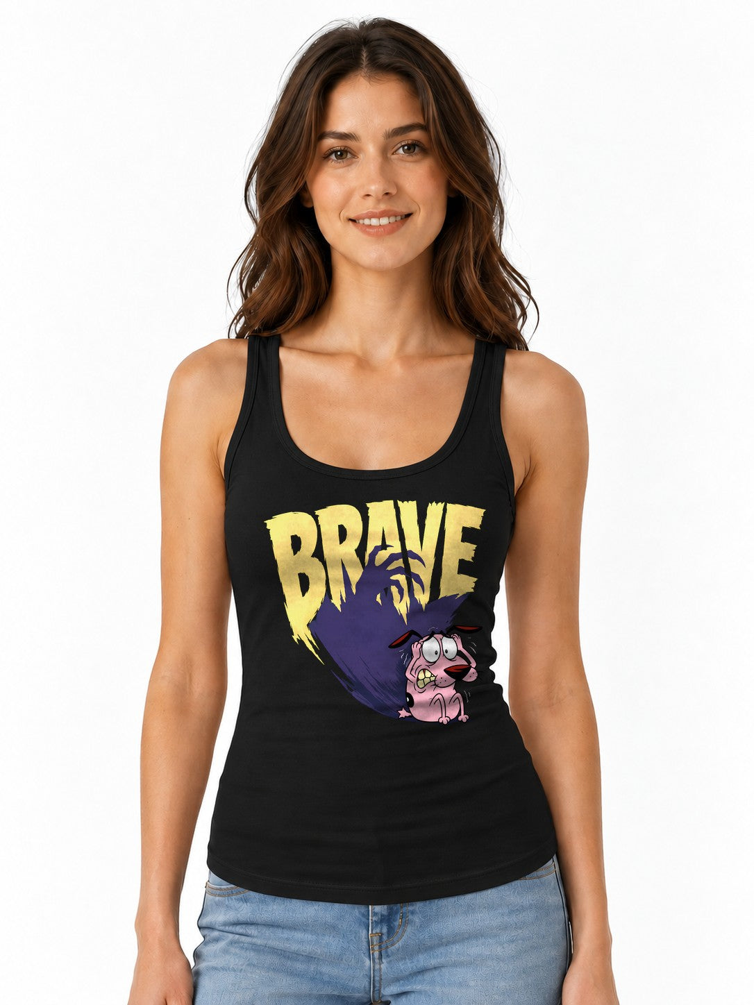 Brave Pink Dog - Black