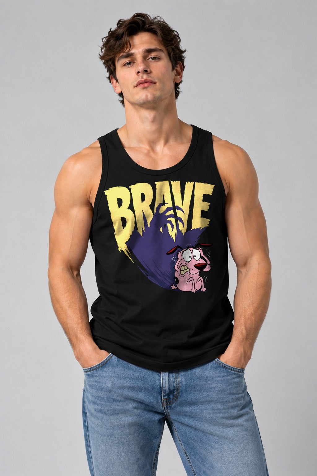 Brave Pink Dog - Black