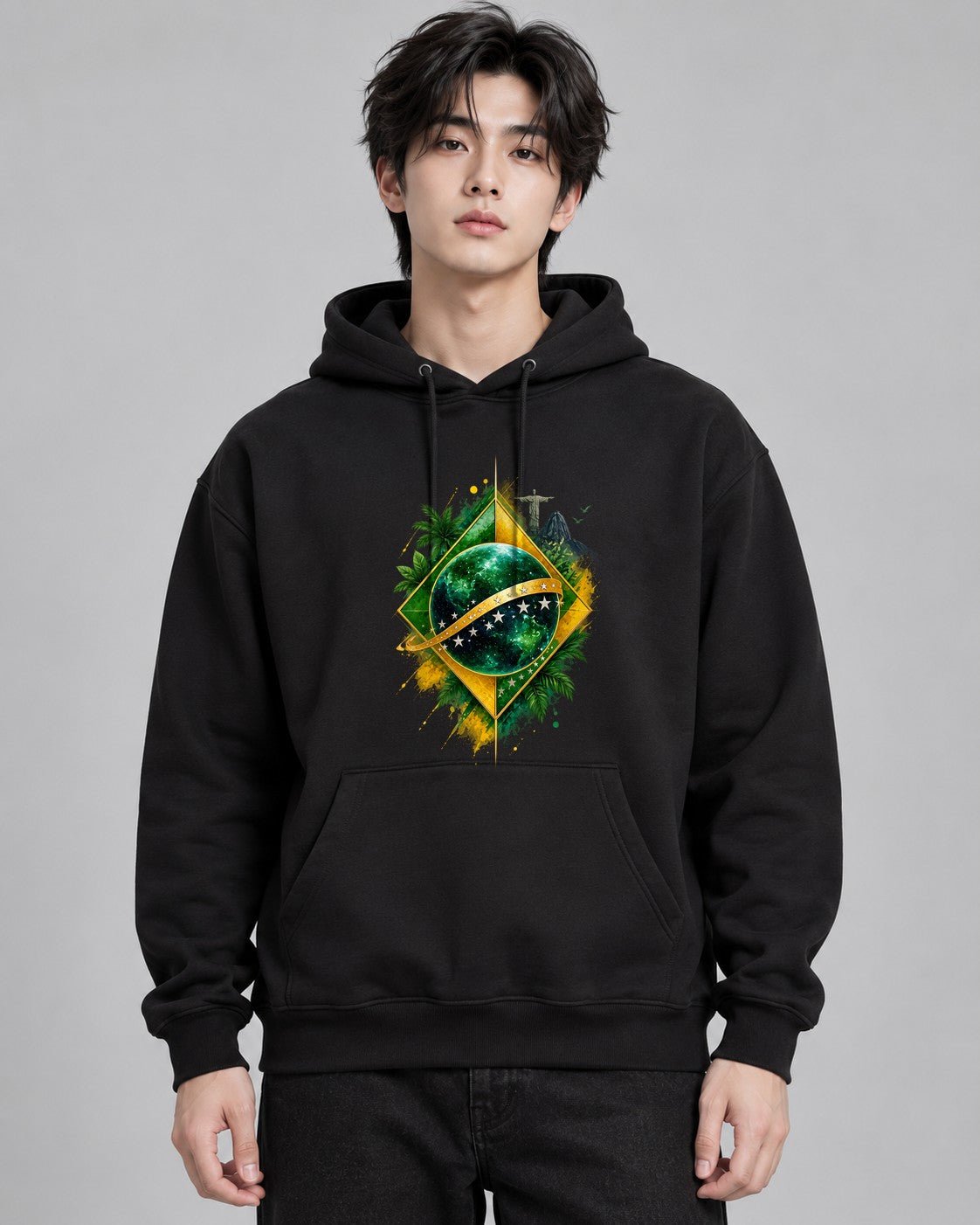 Brazil Landmark Emblem - Black