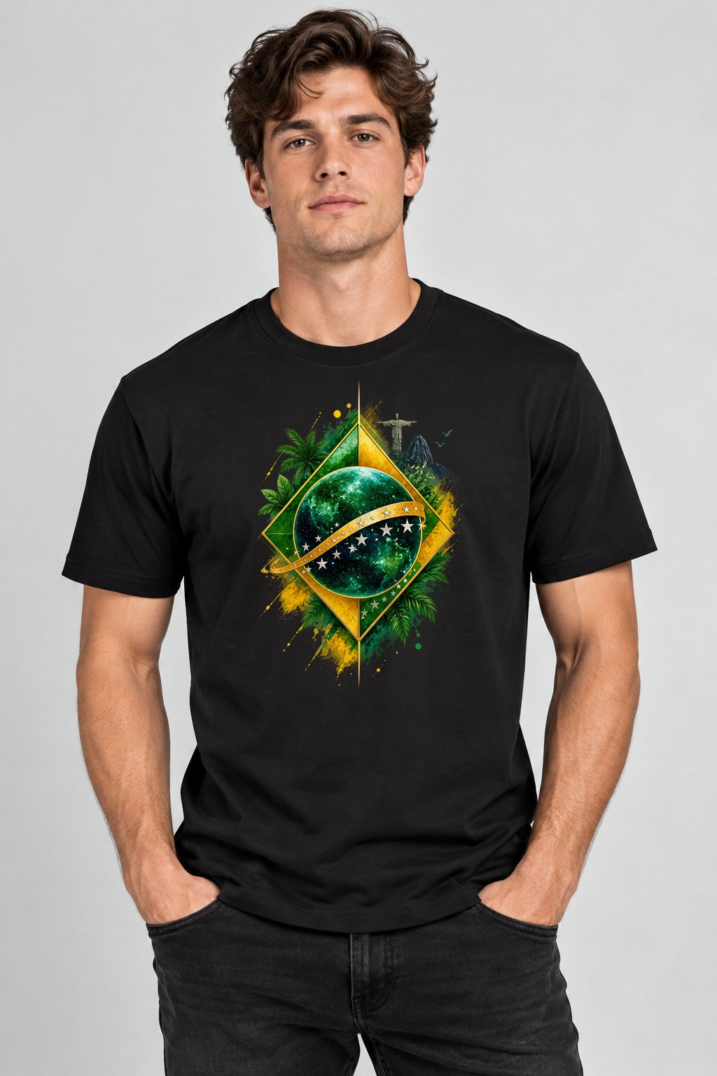 Brazil Landmark Emblem - Black