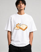 Bread Cat Hug - White