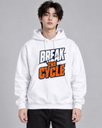 Break The Cycle Sliced Modern Typogr - White