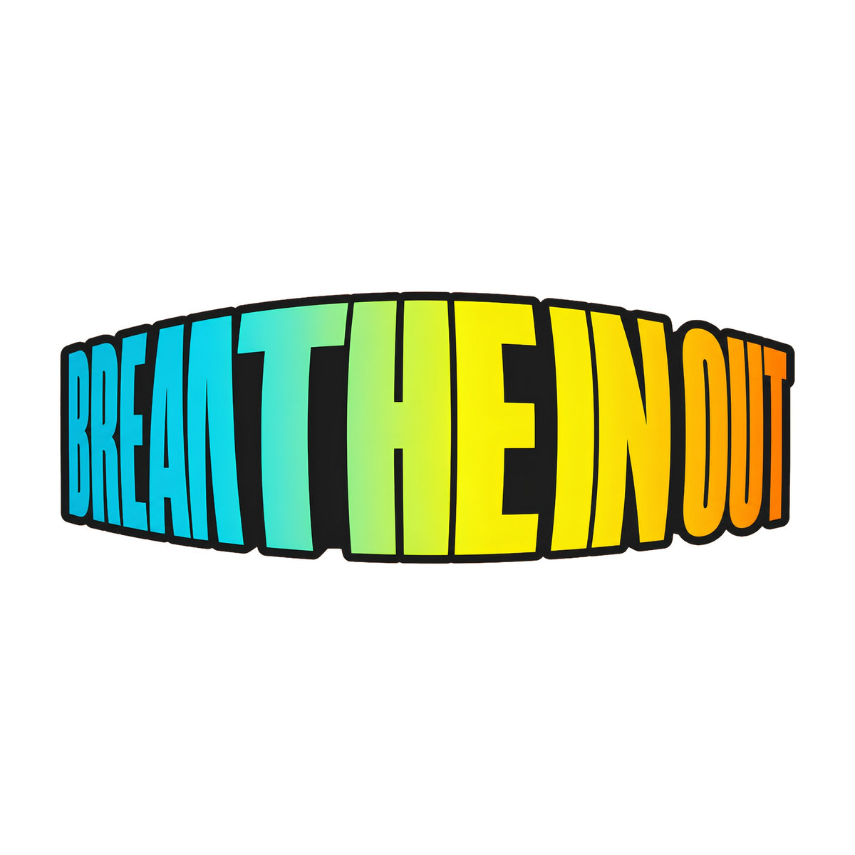 Break The In Out Gradient Typography Shirt - Bold Perspective