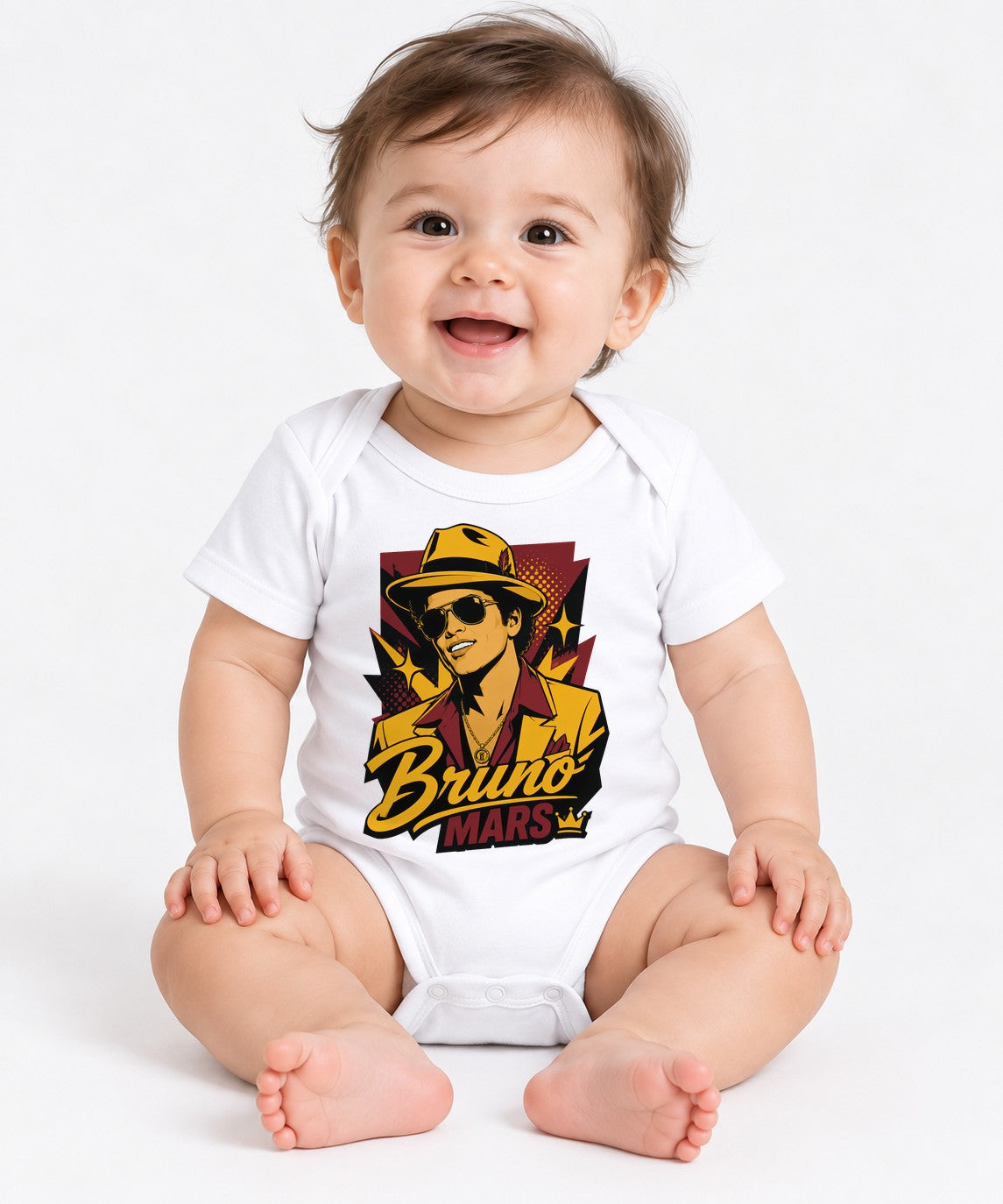 Bruno Mars Portrait - White