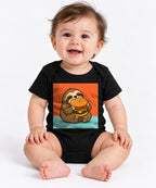Burger Loving Sloth - Black