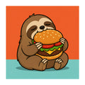 Burger Loving Sloth