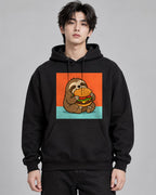Burger Loving Sloth - Black