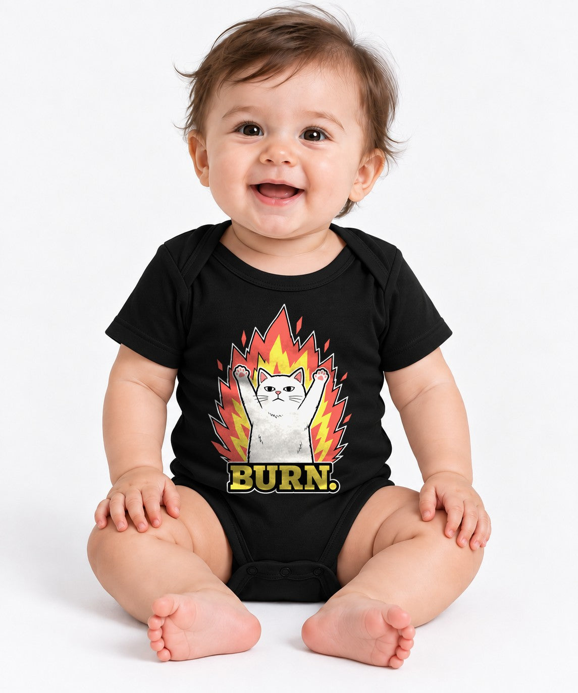 Burn Cat Flames - Black