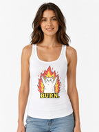 Burn Cat Flames - White