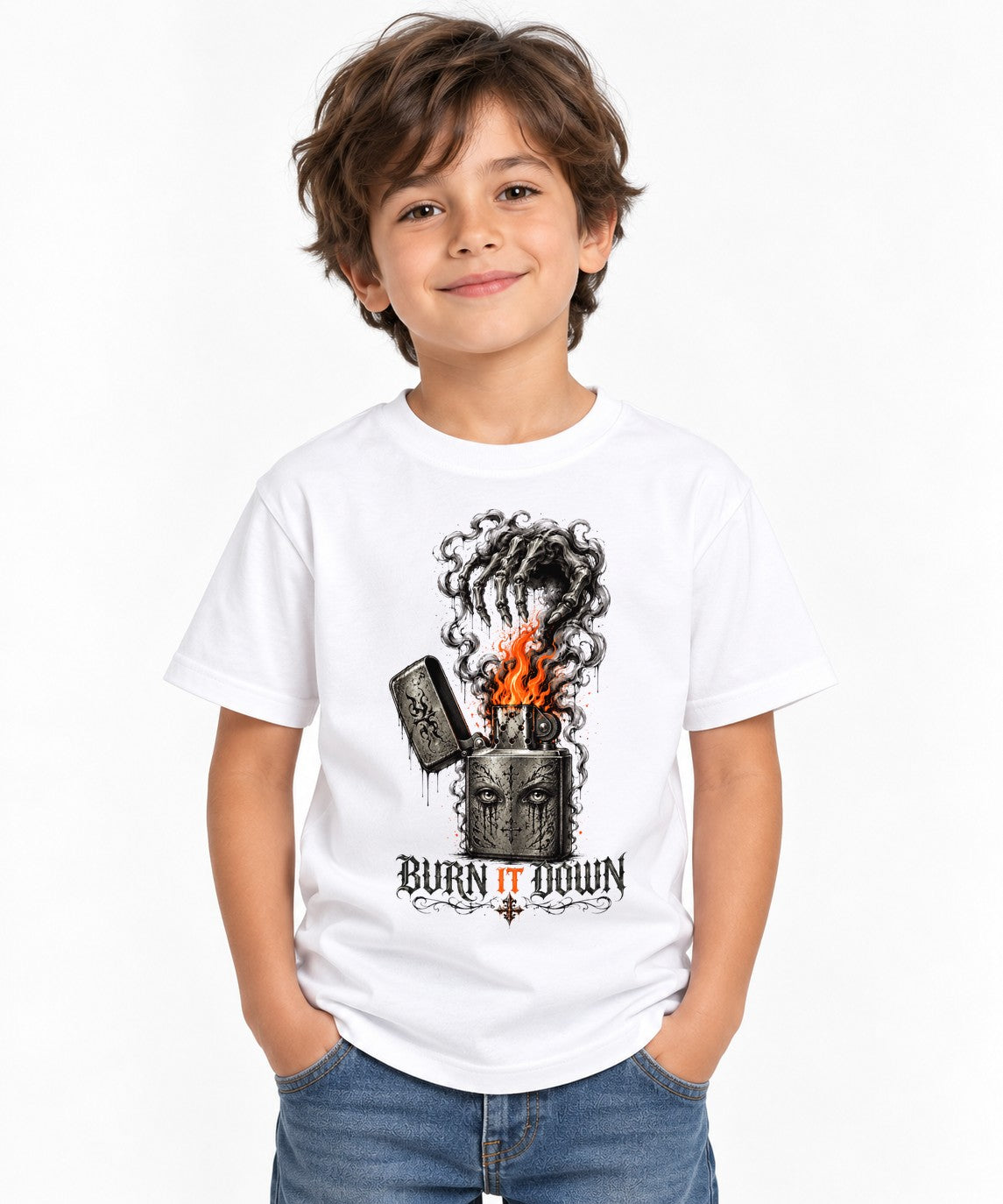 Burn It Down - White