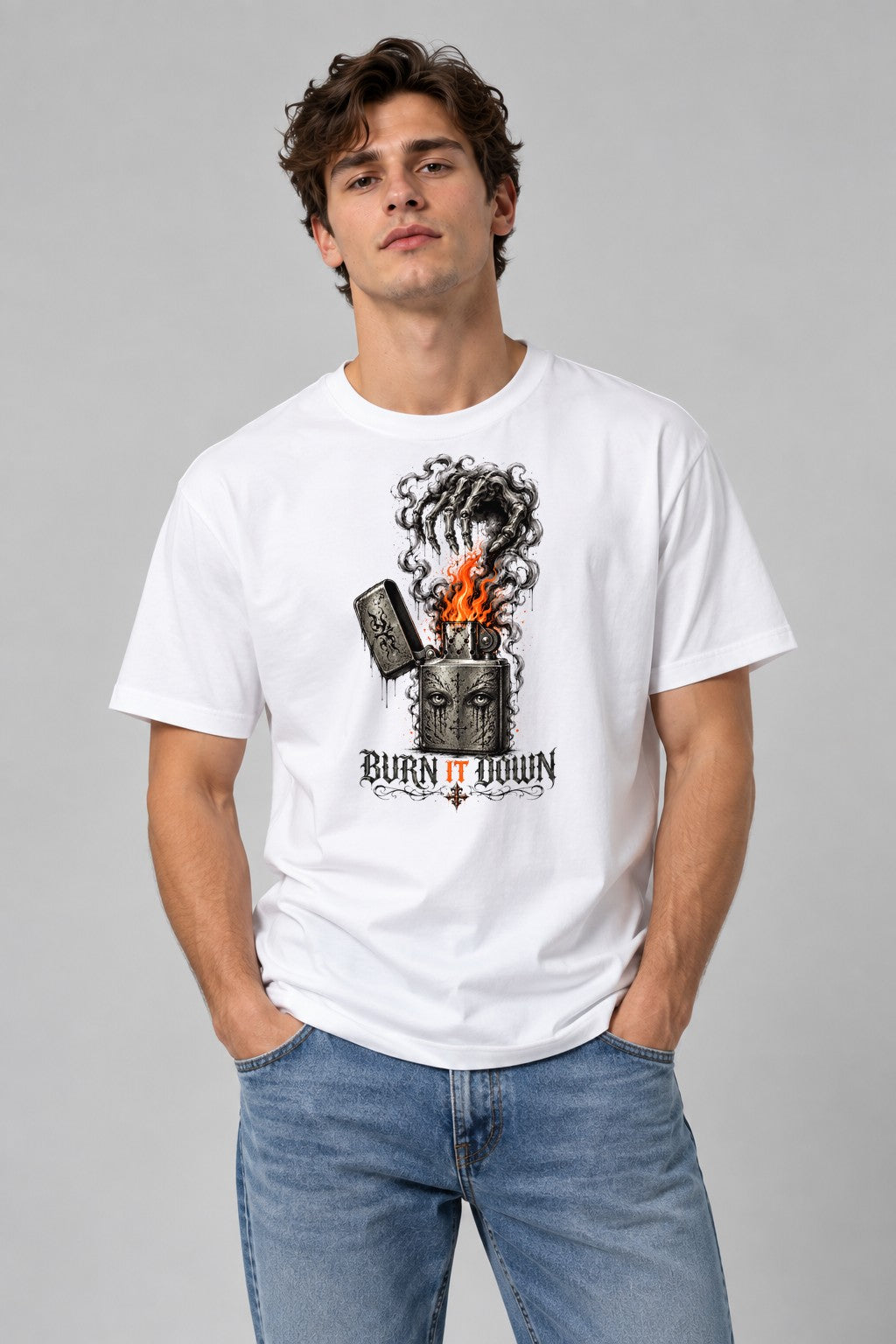 Burn It Down - White