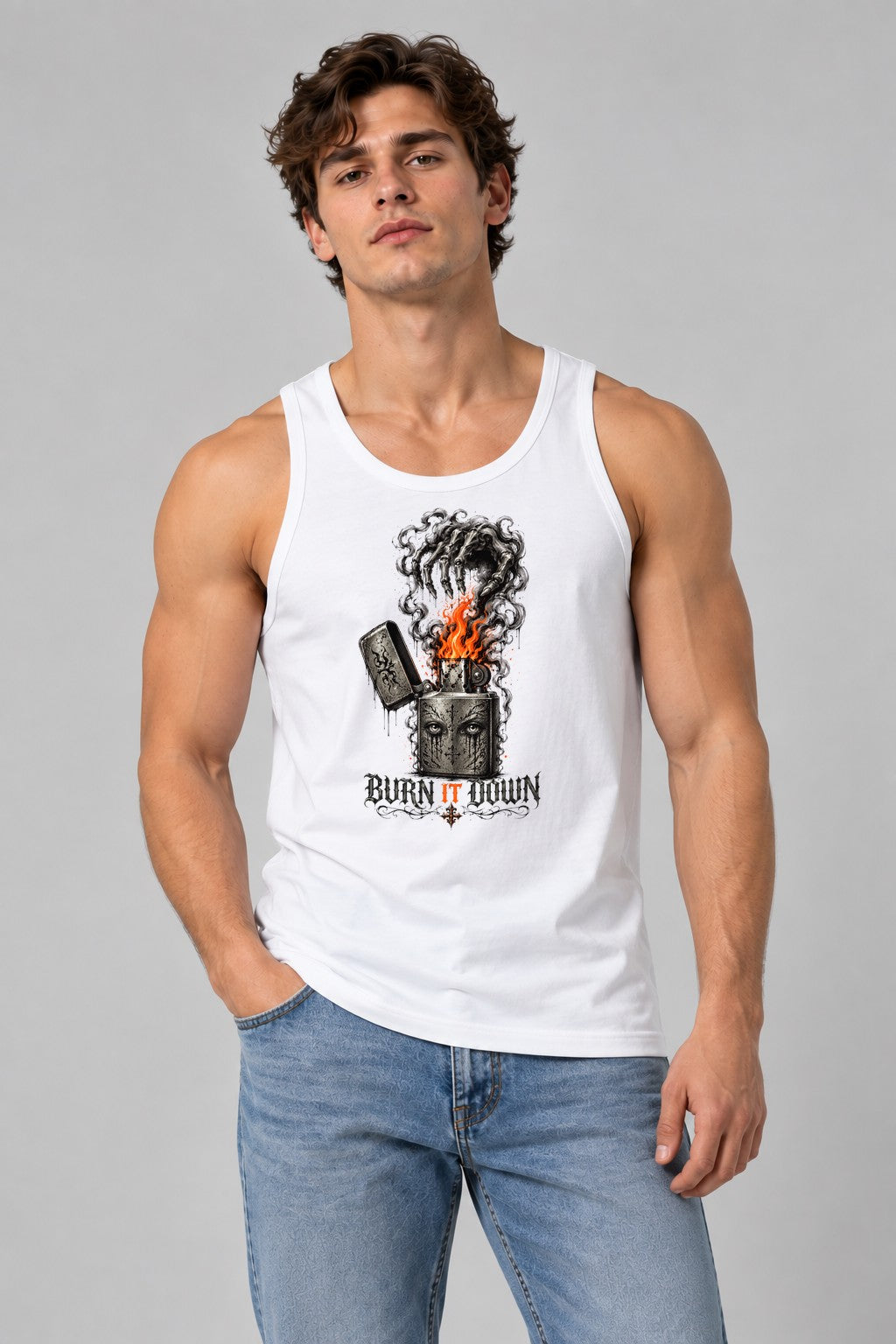 Burn It Down - White