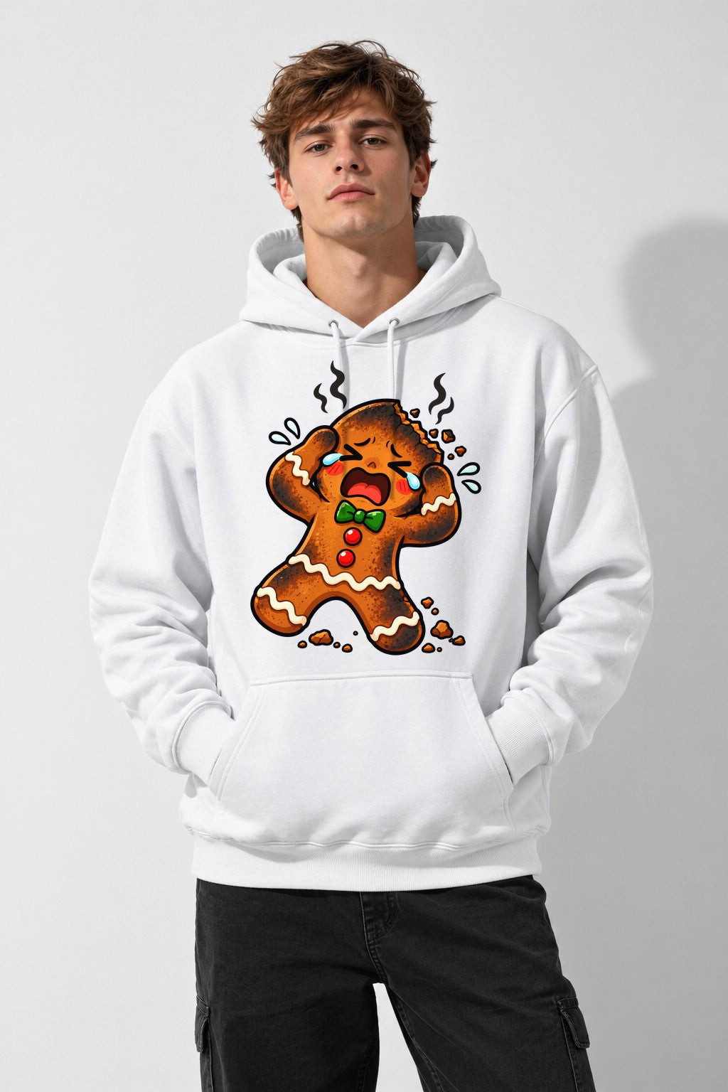 Burnt Gingerbread Man - White