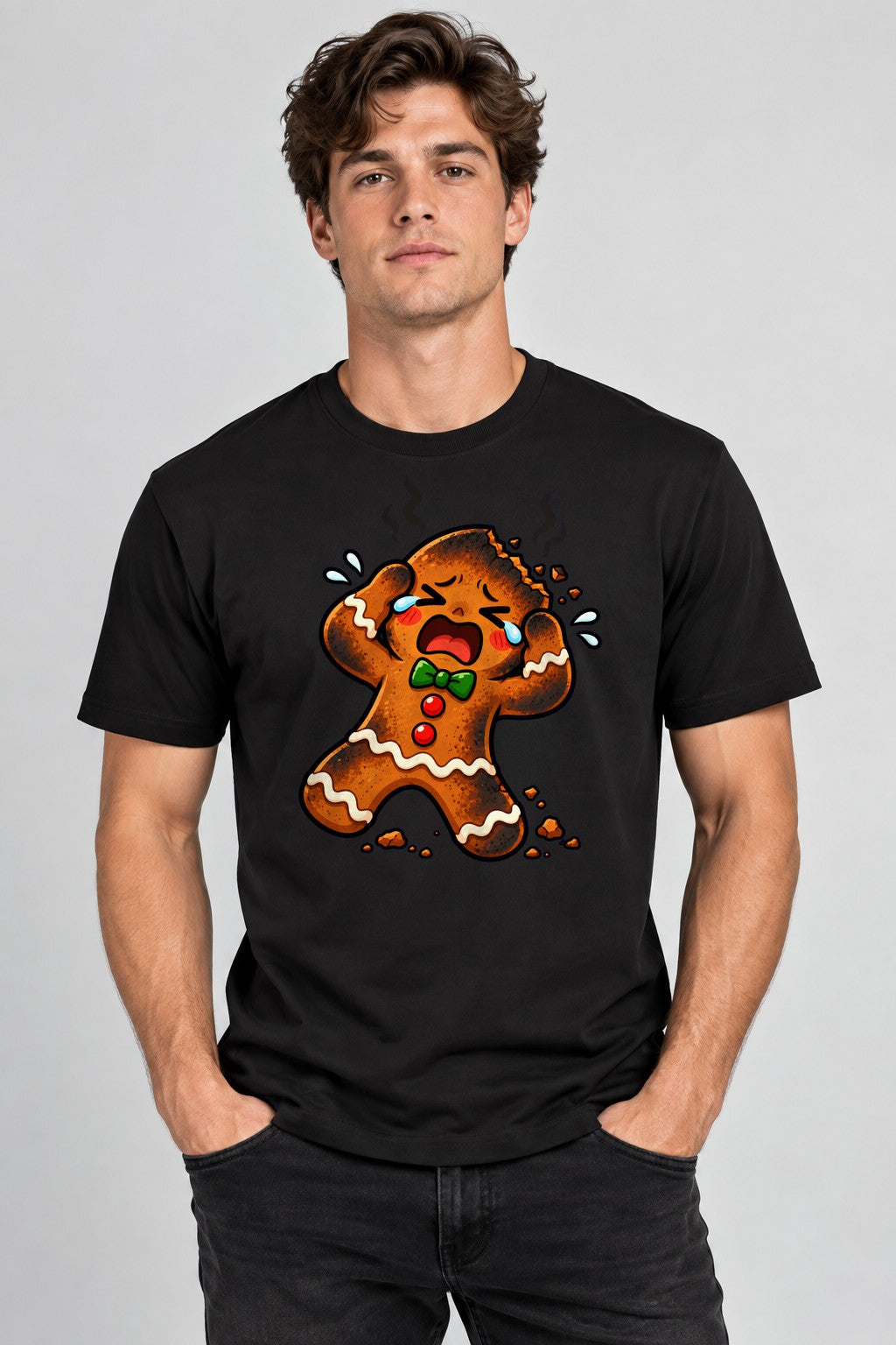 Burnt Gingerbread Man - Black