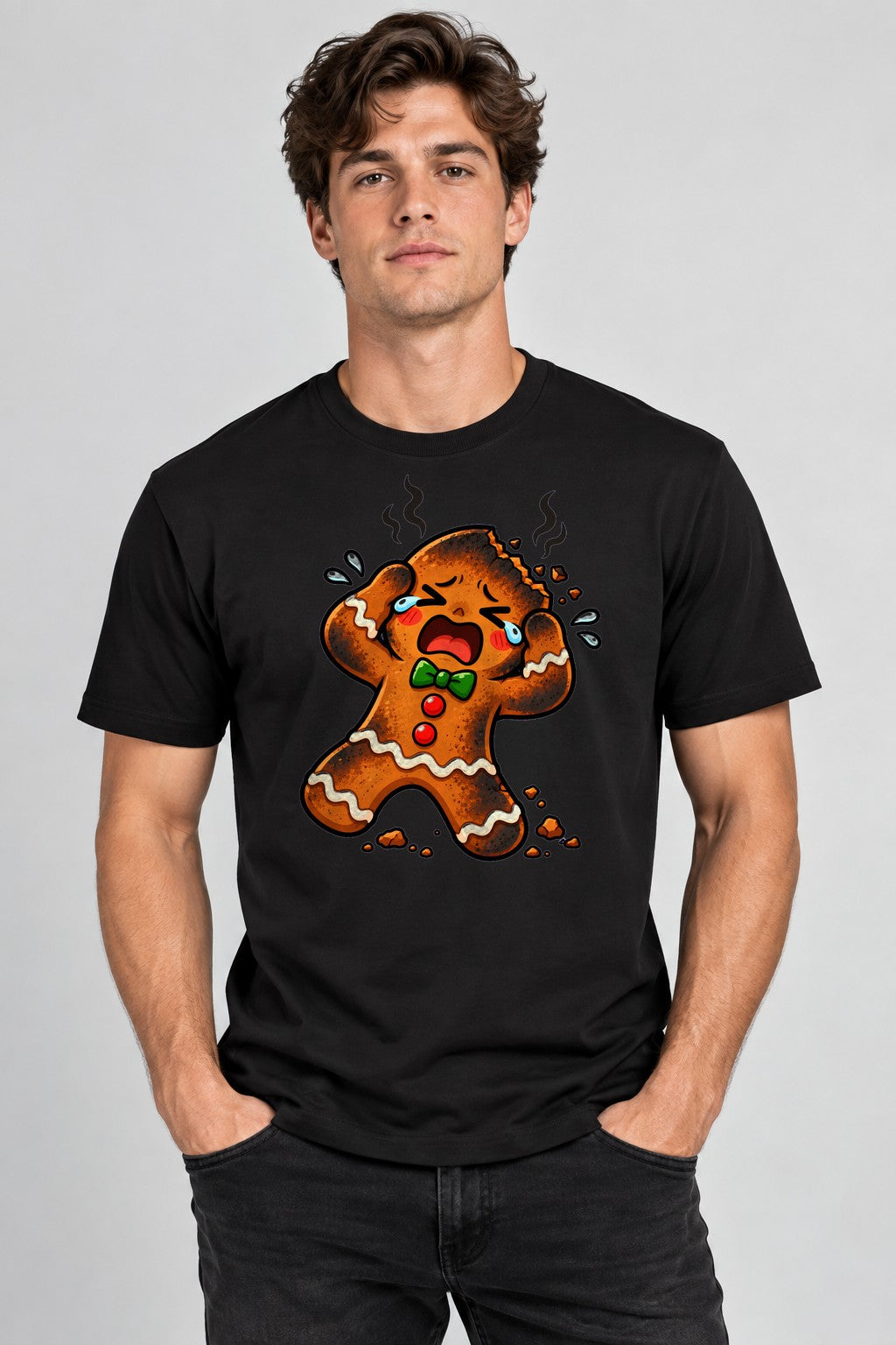 Burnt Gingerbread Man - Black