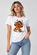 Burnt Gingerbread Man - White
