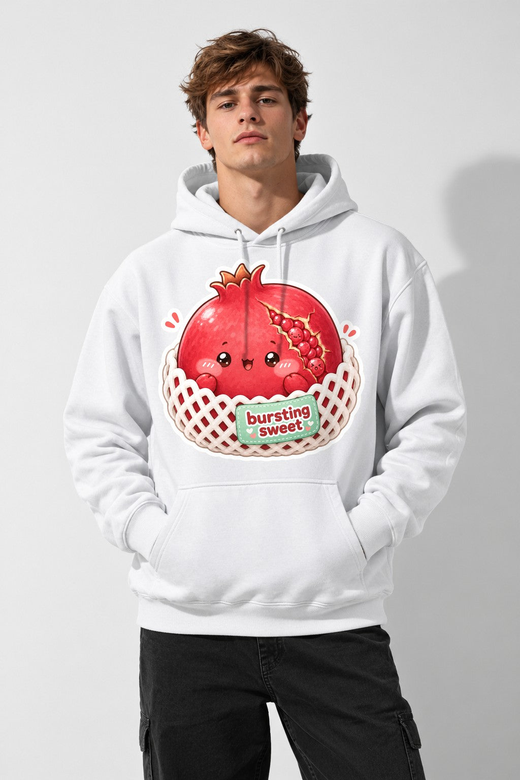 Bursting Sweet Pomegranate - White