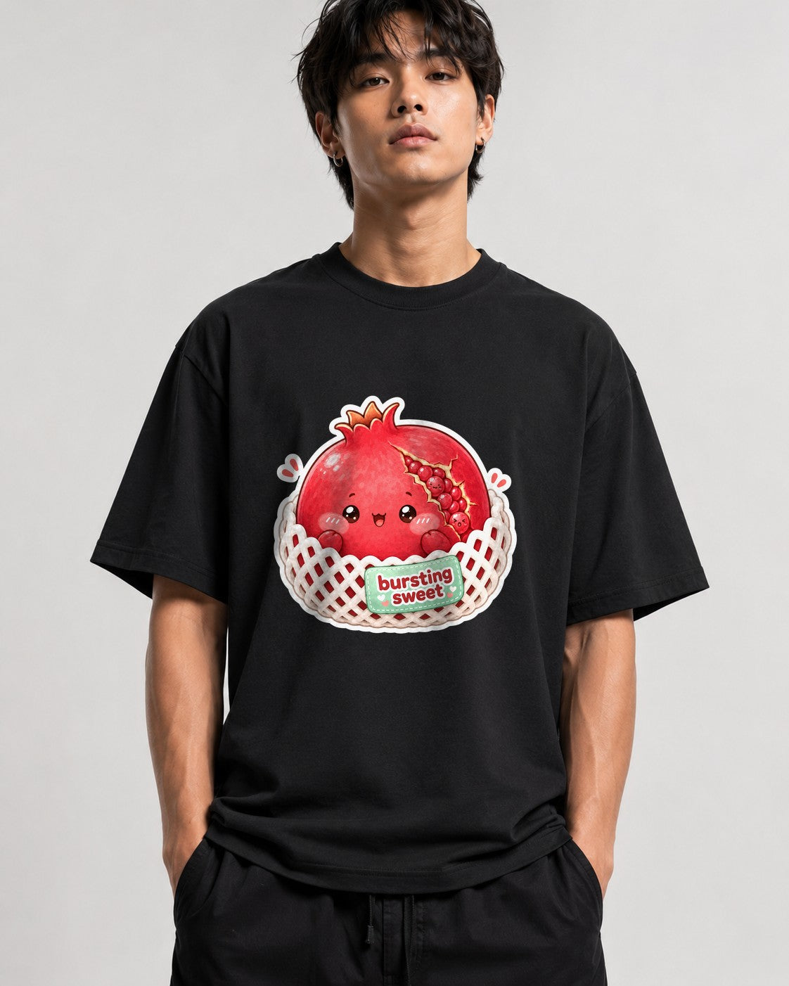 Bursting Sweet Pomegranate - Black