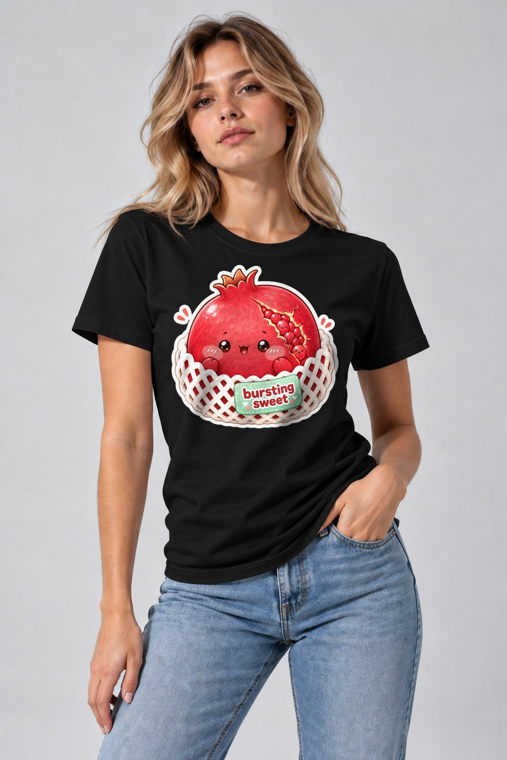 Bursting Sweet Pomegranate - Black