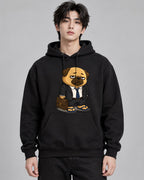 Business On Top Zoom Call Pug Dog Fu - Black