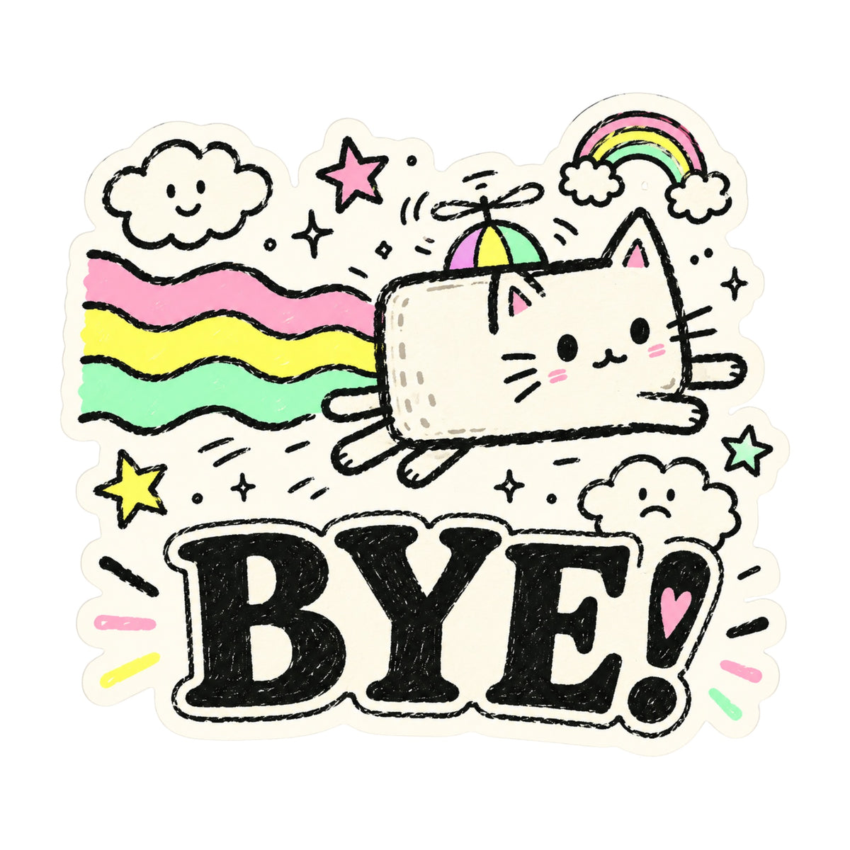 Bye Rainbow Cat
