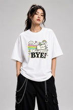 Bye Rainbow Cat - White