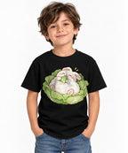 Cabbage Bunny Nap - Black