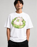 Cabbage Bunny Nap - White