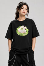 Cabbage Bunny Nap - Black