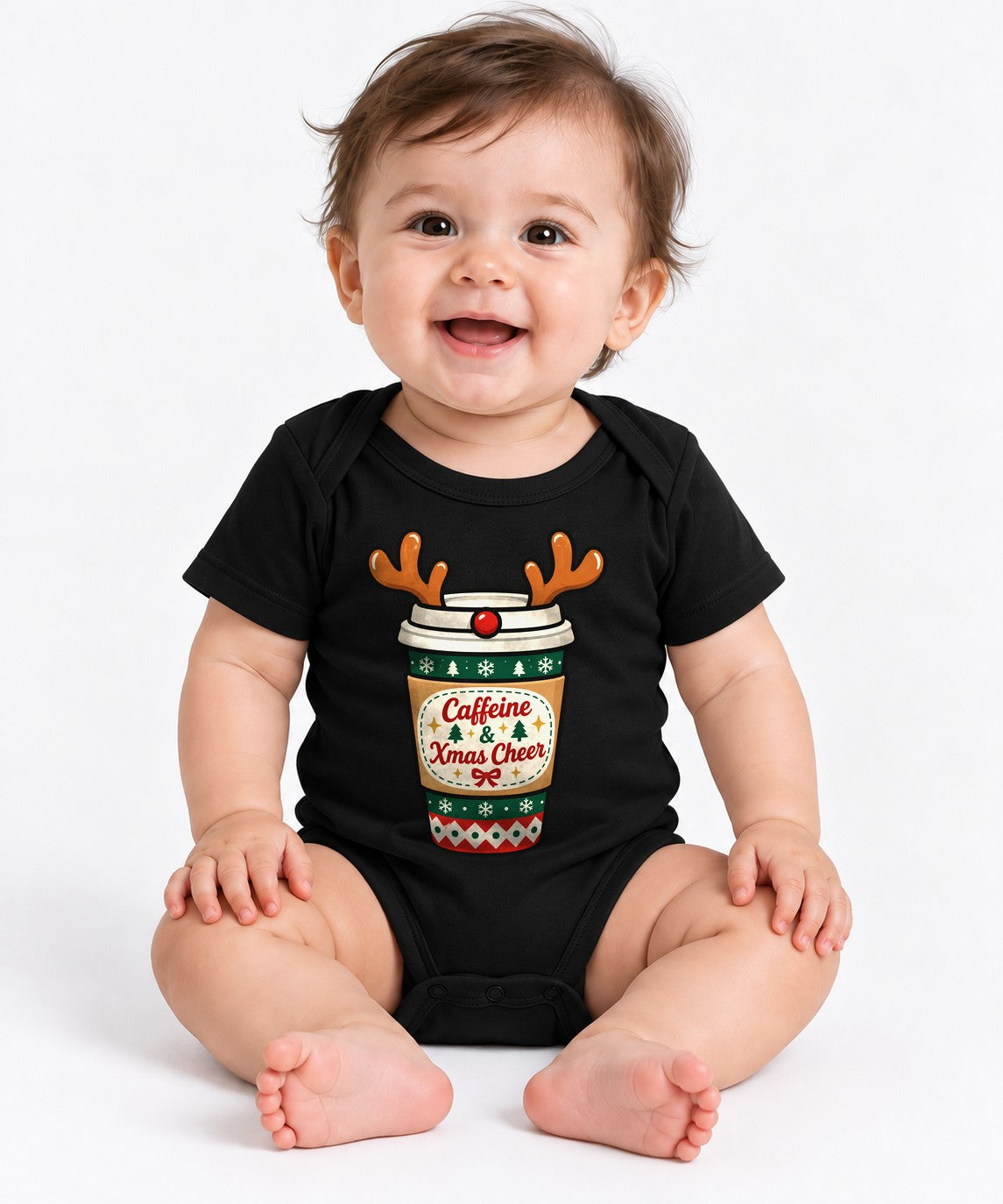 Caffeine and Xmas Cheer - Black