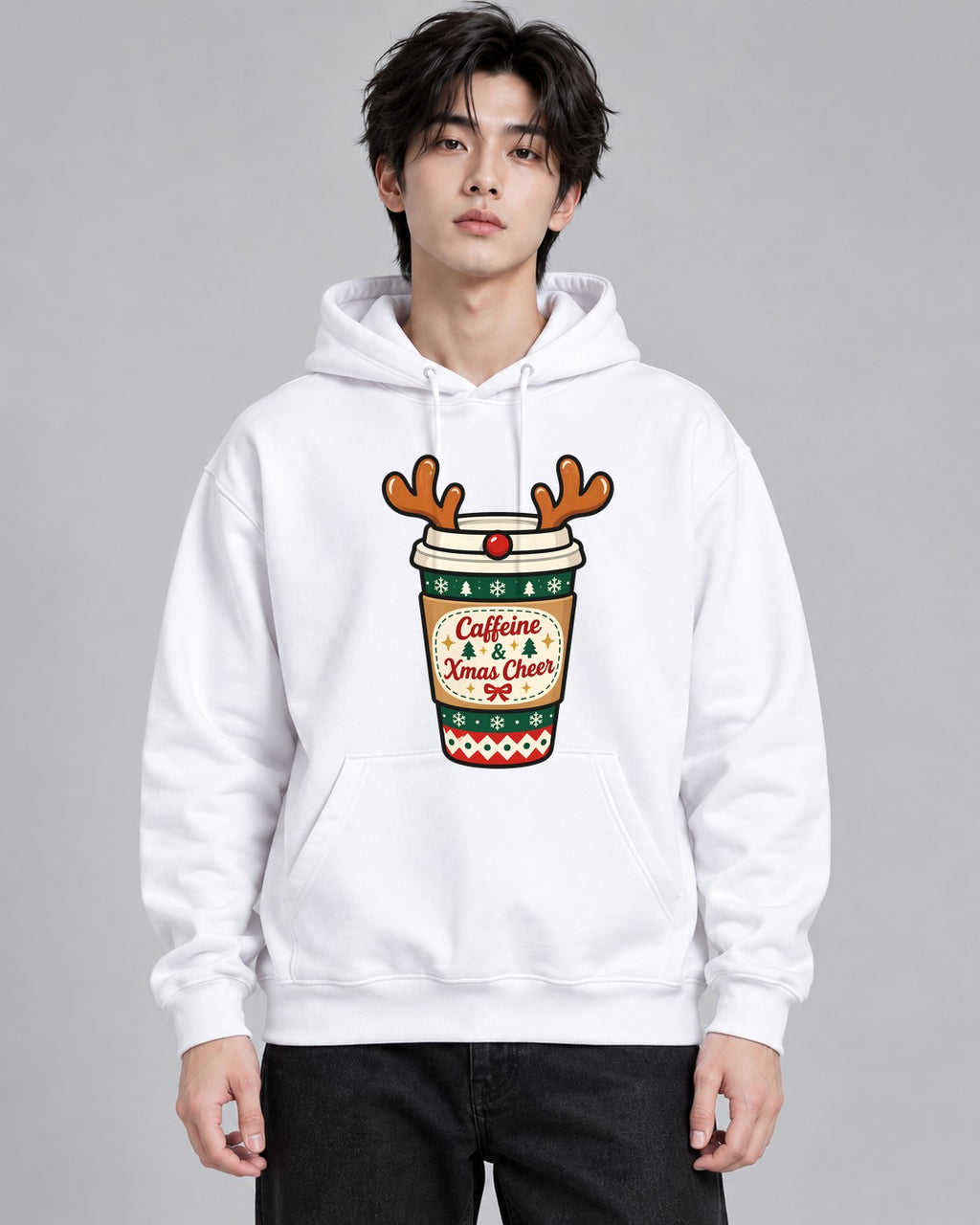 Caffeine and Xmas Cheer - White