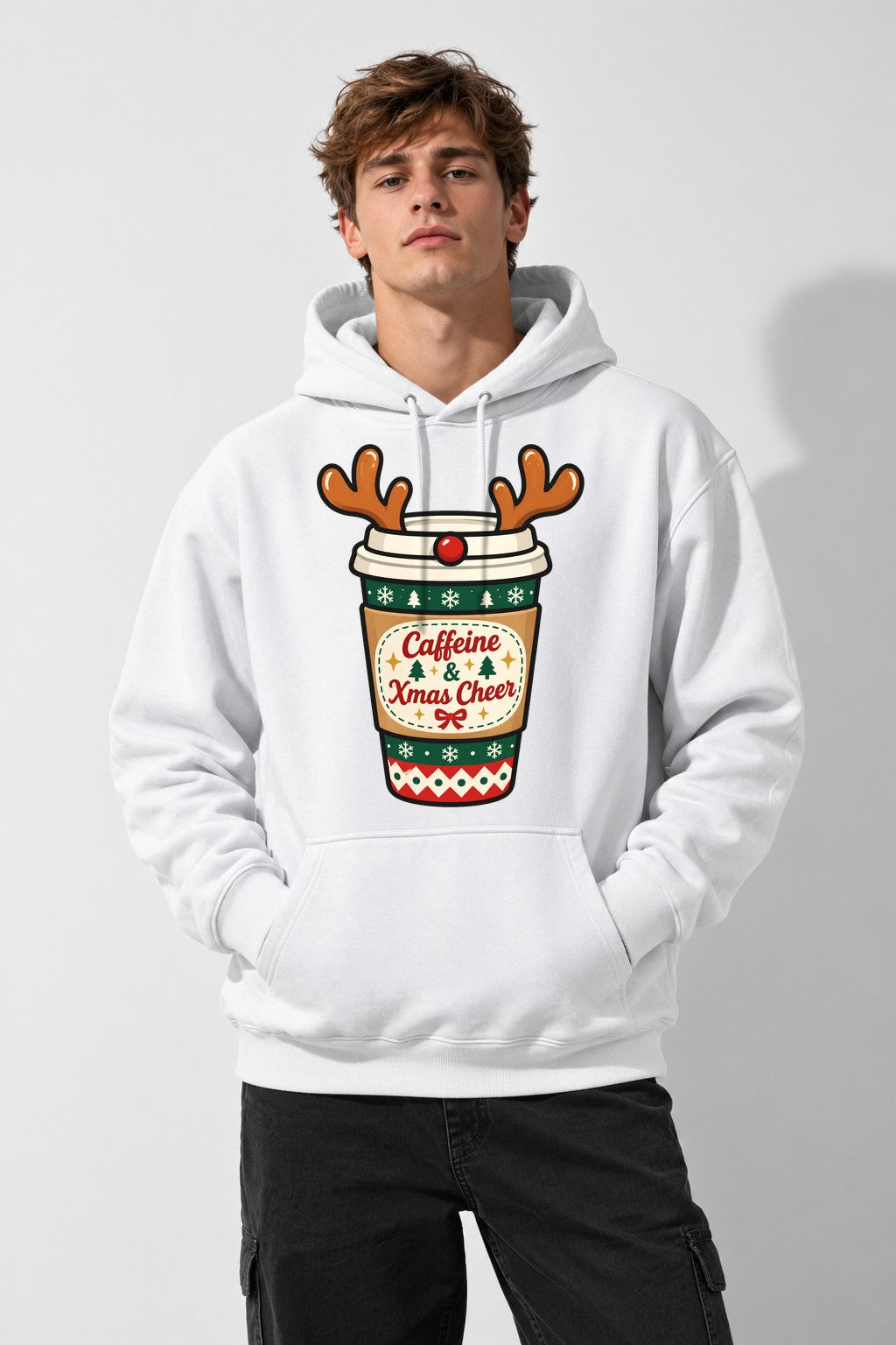 Caffeine and Xmas Cheer - White