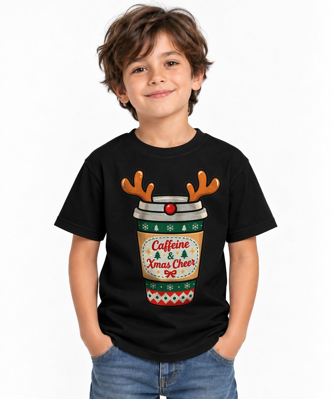 Caffeine and Xmas Cheer - Black