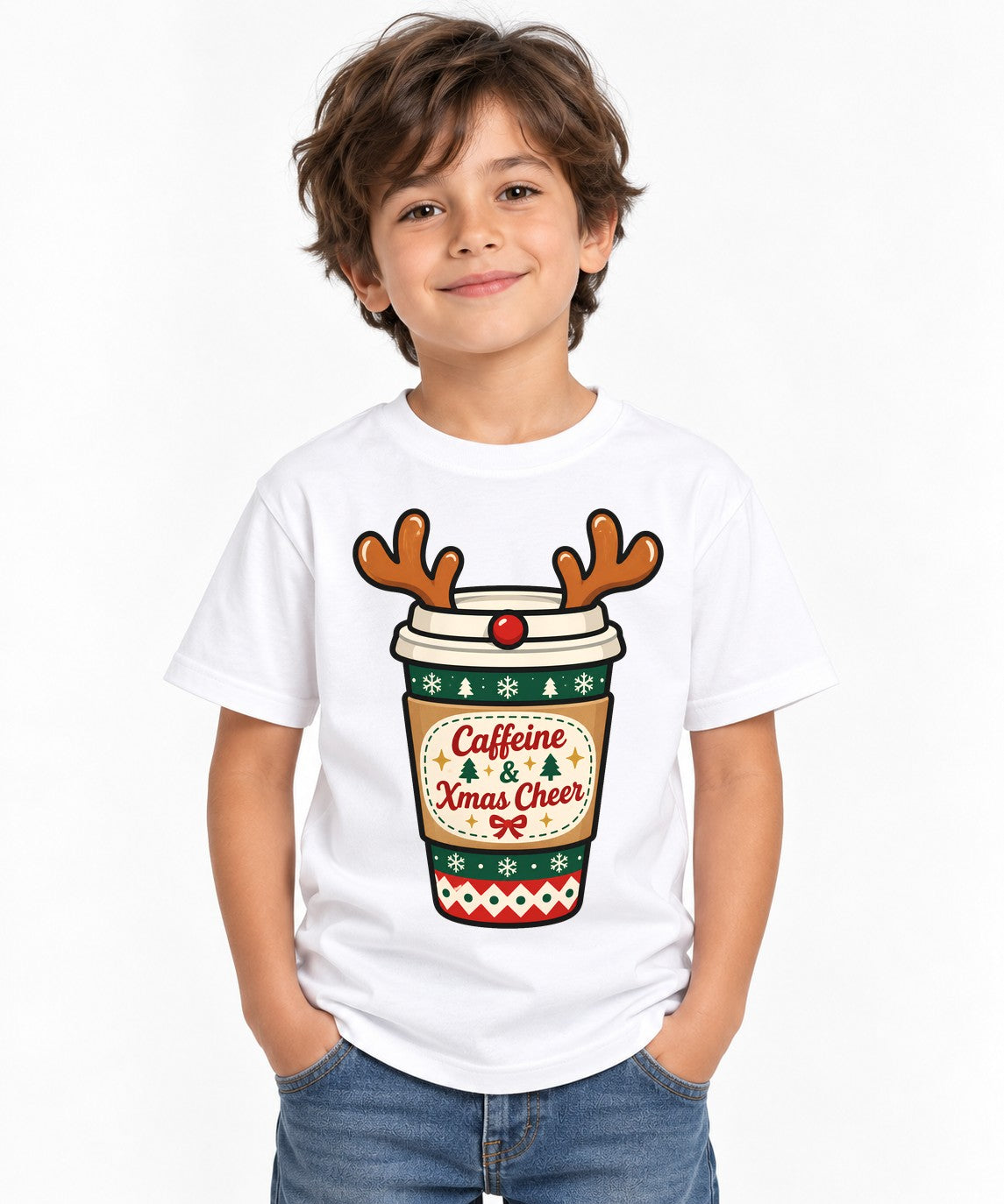 Caffeine and Xmas Cheer - White
