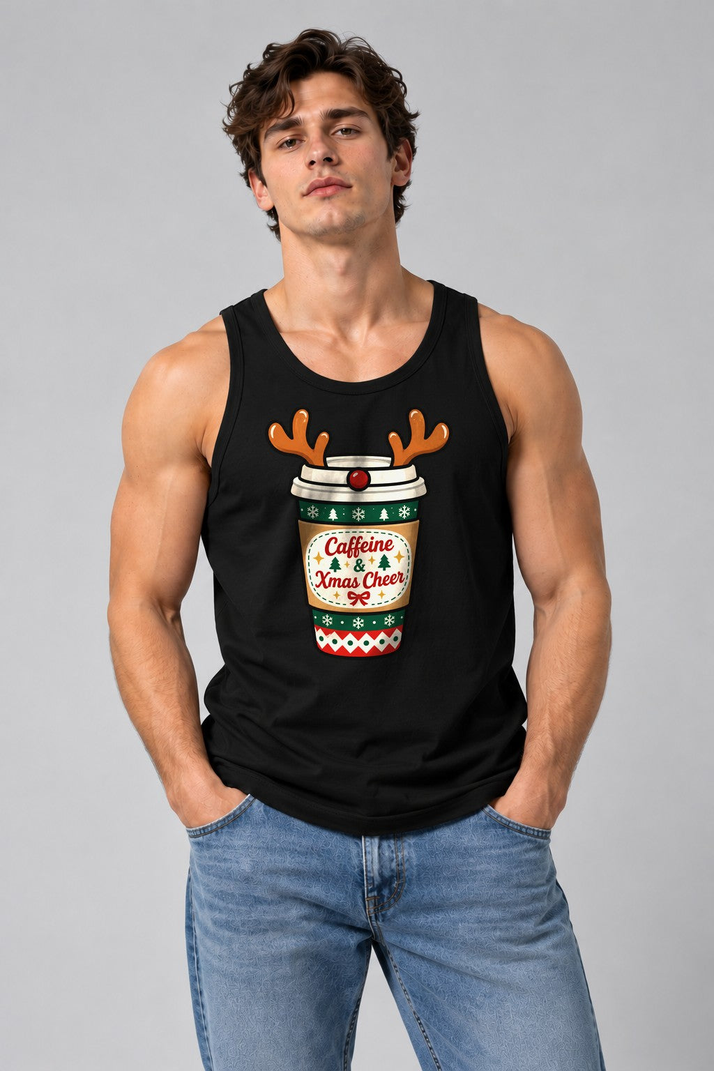 Caffeine and Xmas Cheer - Black