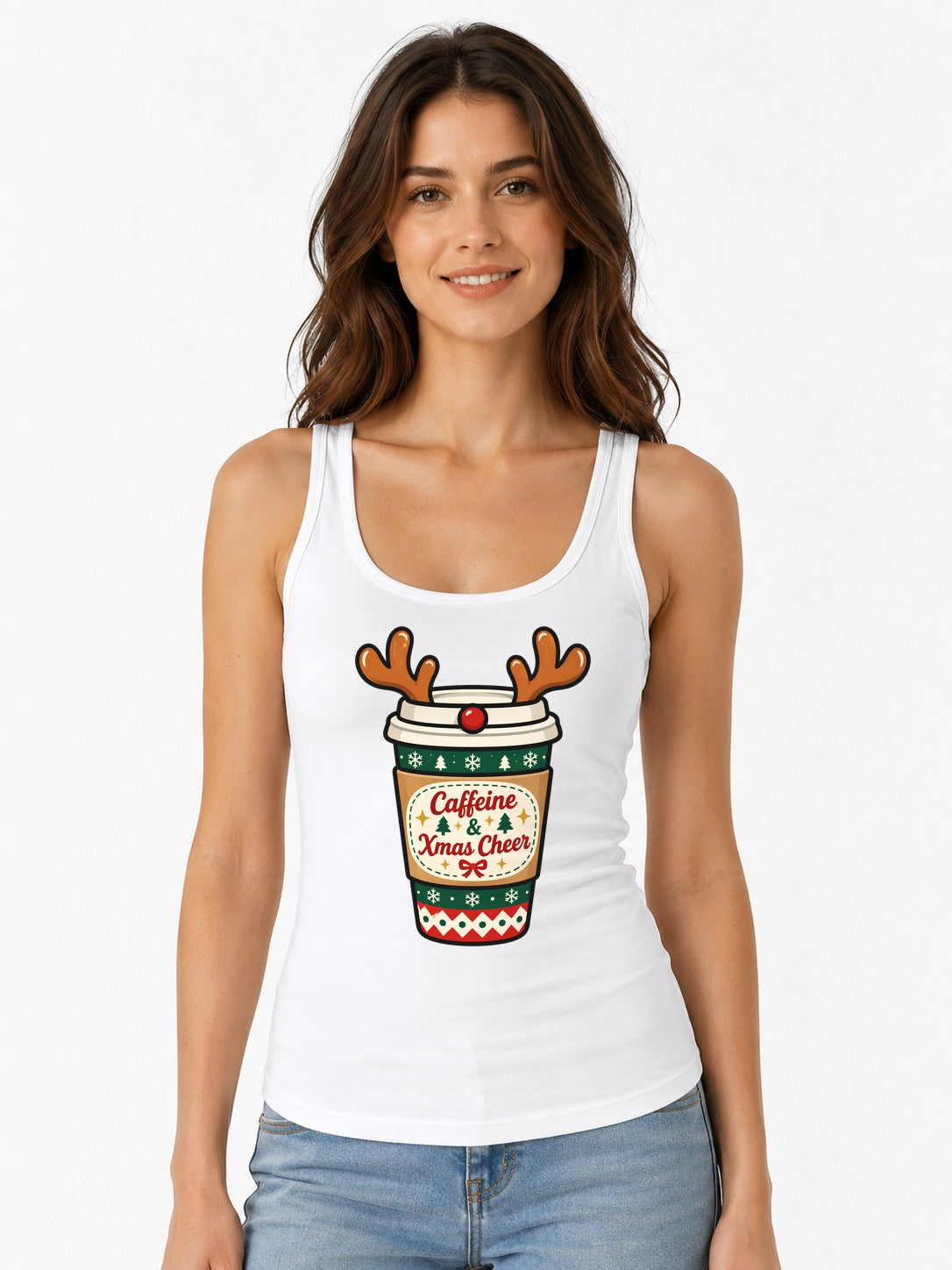 Caffeine and Xmas Cheer - White