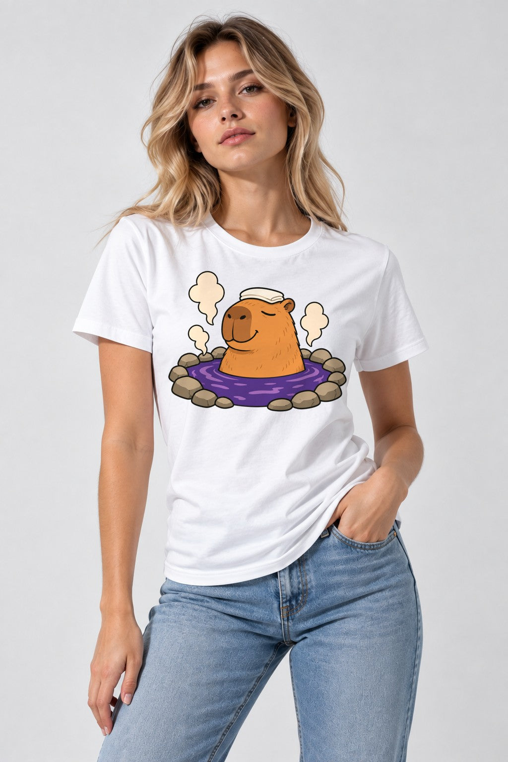 Capybara Hot Spring - White