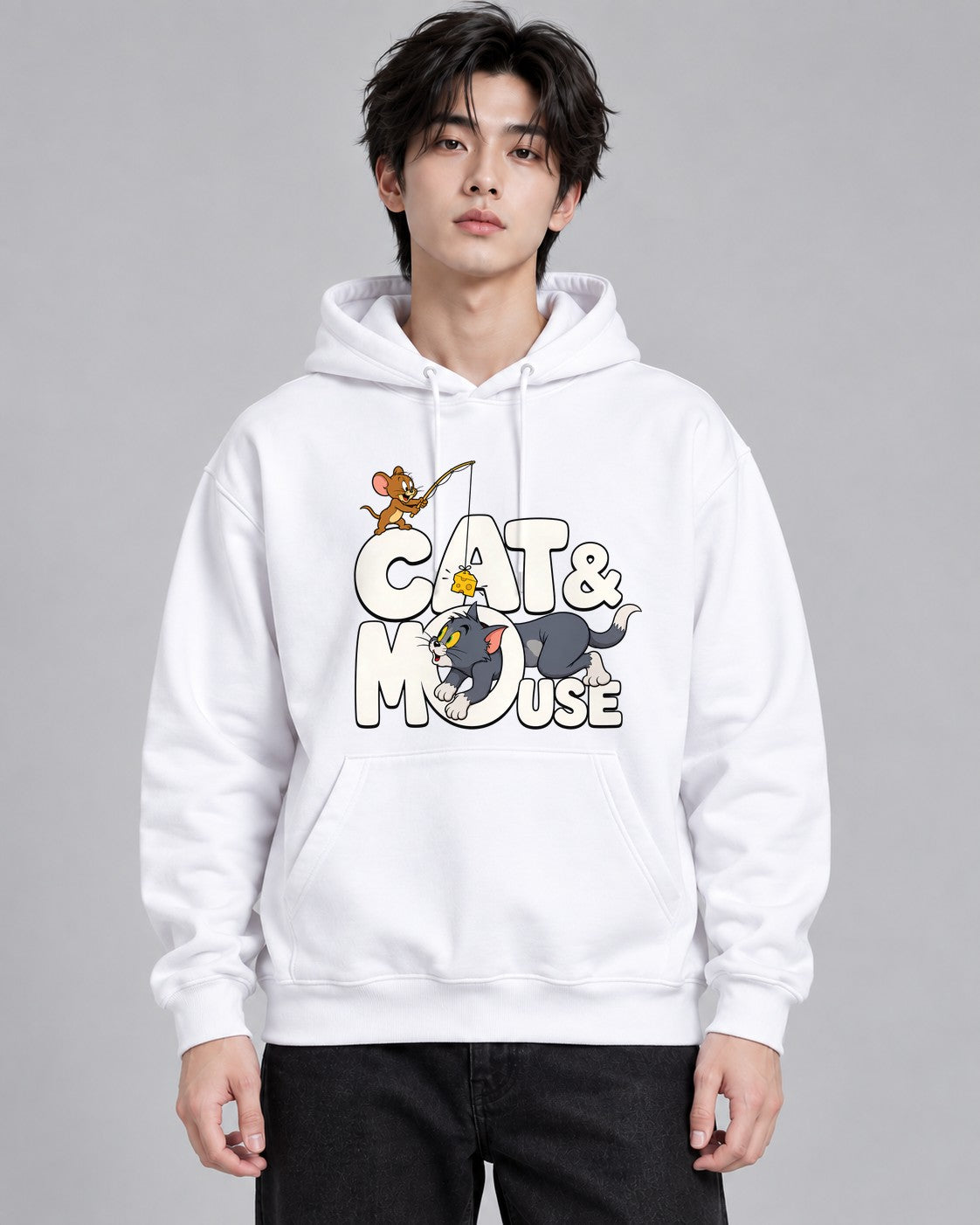 Cat and Mouse - White