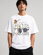 Cat and Mouse - White