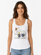 Cat and Mouse - White