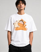Cat Cuddle Onesie - White