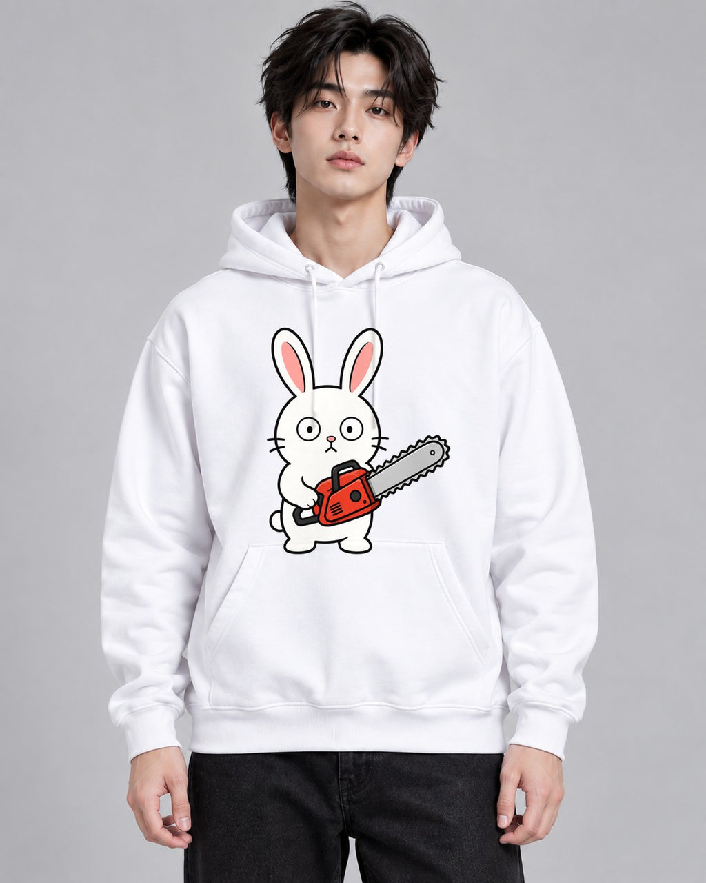 Chainsaw Bunny - White