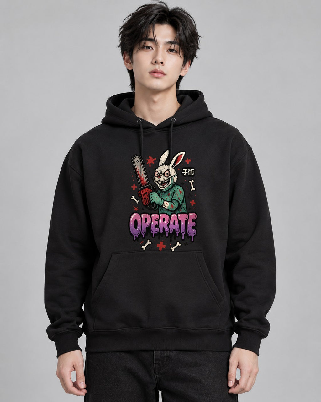 Chainsaw Surgeon Rabbit - Black