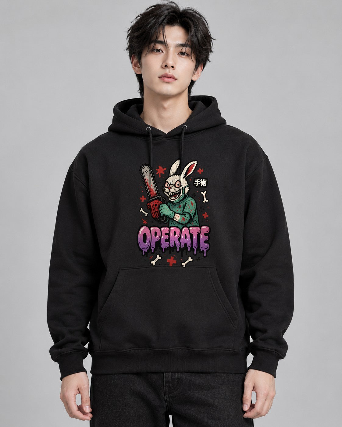 Chainsaw Surgeon Rabbit - Black