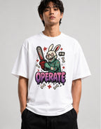 Chainsaw Surgeon Rabbit - White