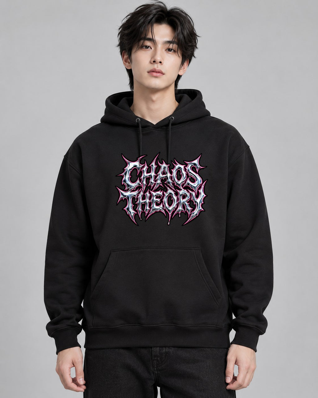 Chaos Theory Y2K Liquid Chrome Heavy - Black